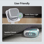 Dėklas ESR Orbit HaloLock MagSafe, skirtas Apple AirPods 4 - baltas -- AirPods 4