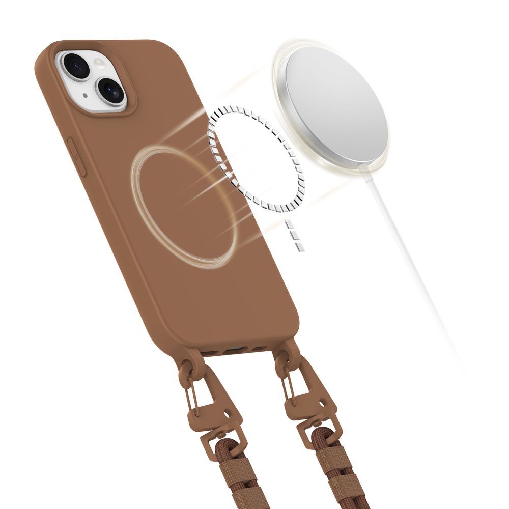 Tech-Protect MagNecklace MagSafe dėklas iPhone 14 – rudas -- iPhone 14