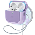 Dėklas ESR Orbit HaloLock MagSafe, skirtas Apple AirPods 4 - violetinis -- AirPods 4