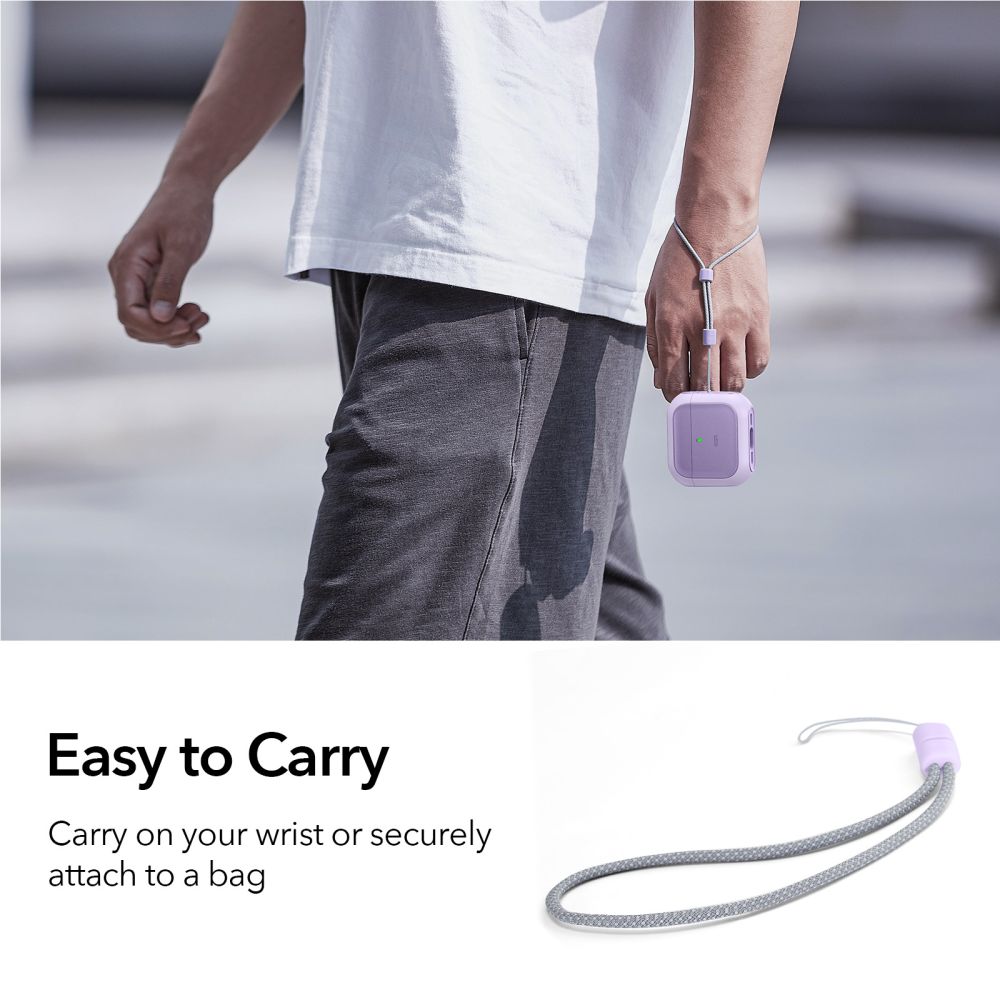 Dėklas ESR Orbit HaloLock MagSafe, skirtas Apple AirPods 4 - violetinis -- AirPods 4