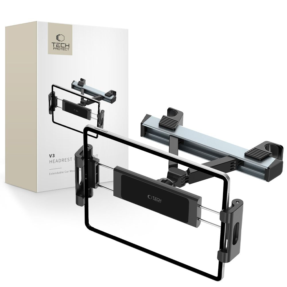 Tech-Protect V3 automobilinis laikiklis galvos atramai, juodas Pirmasis paveikslėlis
