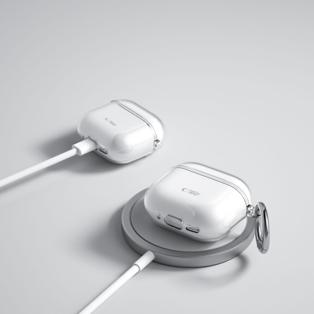 Tech-Protect FlexAir dėklas Apple AirPods 4 – skaidrus -- AirPods 4
