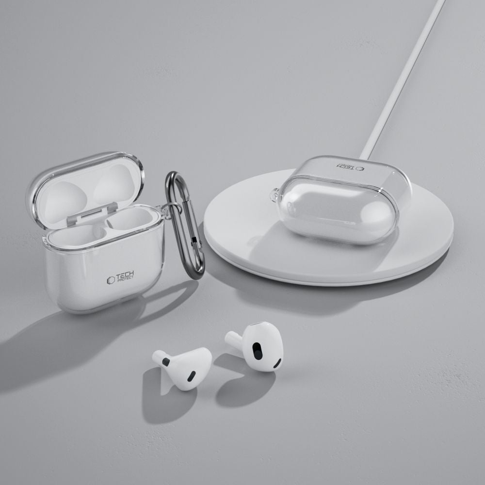 Tech-Protect FlexAir dėklas Apple AirPods 4 – skaidrus -- AirPods 4
