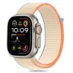 Tech-Protect Nylon dirželis Apple Watch 6 / 7 / 8 / 9 / 10 / SE / Ultra 1 / 2 (44 / 45 / 46 / 49 MM) - smėlio spalvos --...
