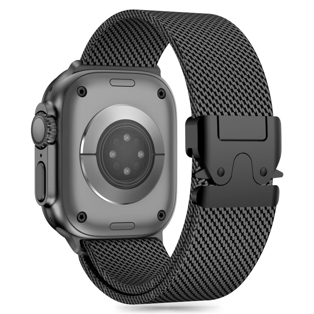 Tech-Protect Milano dirželis Apple Watch 6 / 7 / 8 / 9 / 10 / SE / Ultra 1 / 2 (44 / 45 / 46 / 49 MM) - juodas -- Apple...