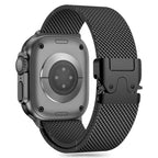 Tech-Protect Milano dirželis Apple Watch 6 / 7 / 8 / 9 / 10 / SE / Ultra 1 / 2 (44 / 45 / 46 / 49 MM) - juodas -- Apple...