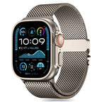 Tech-Protect Milano dirželis Apple Watch 6 / 7 / 8 / 9 / 10 / SE / Ultra 1 / 2 (44 / 45 / 46 / 49 MM) - titano spalvos --...