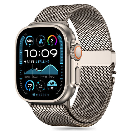 Tech-Protect Milano dirželis Apple Watch 6 / 7 / 8 / 9 / 10 / SE / Ultra 1 / 2 (44 / 45 / 46 / 49 MM) - titano spalvos --...