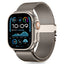 Tech-Protect Milano dirželis Apple Watch 6 / 7 / 8 / 9 / 10 / SE / Ultra 1 / 2 (44 / 45 / 46 / 49 MM) - titano spalvos --...