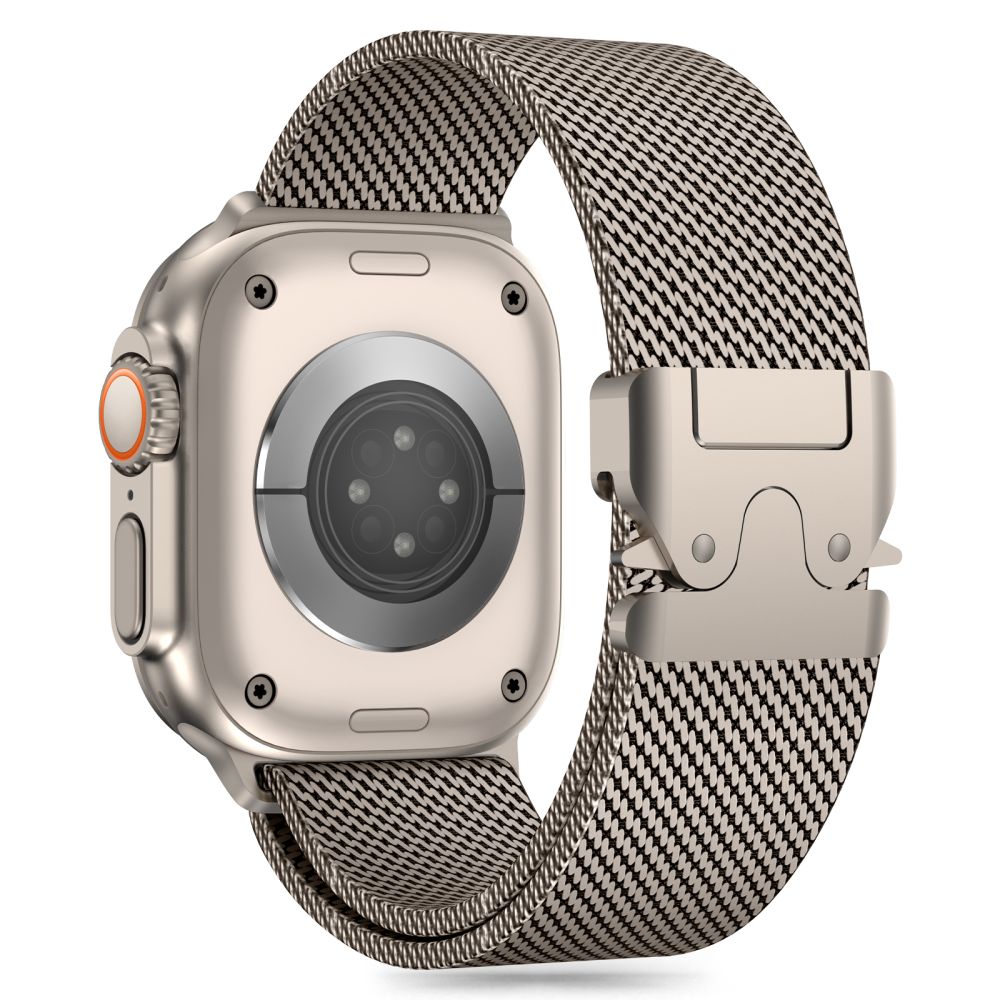 Tech-Protect Milano dirželis Apple Watch 6 / 7 / 8 / 9 / 10 / SE / Ultra 1 / 2 (44 / 45 / 46 / 49 MM) - titano spalvos --...