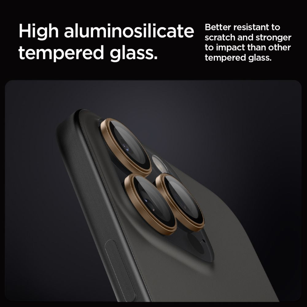 Spigen Optik Pro EZ FIT kameros apsauga 2 vnt. iPhone 16 Pro/Pro Max – ruda