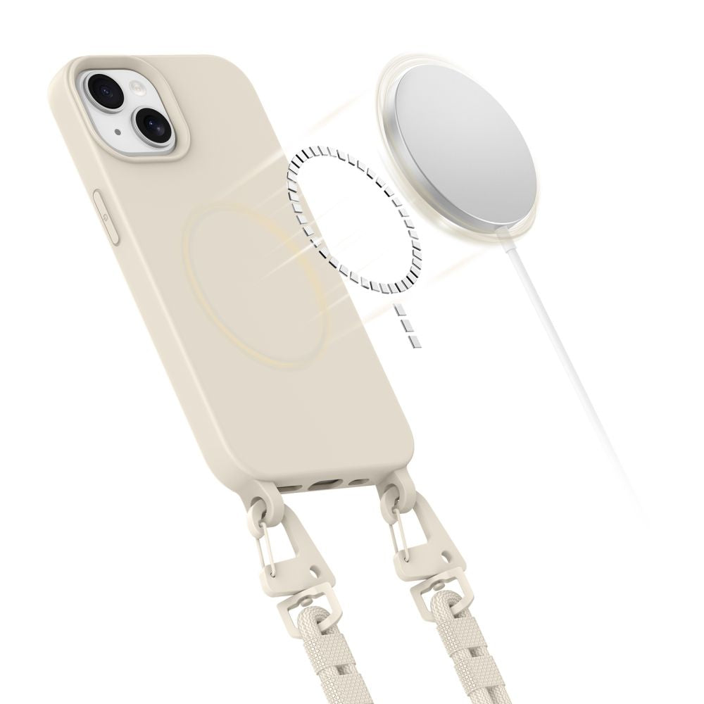 Tech-Protect MagNecklace MagSafe dėklas iPhone 14 – smėlio -- iPhone 14