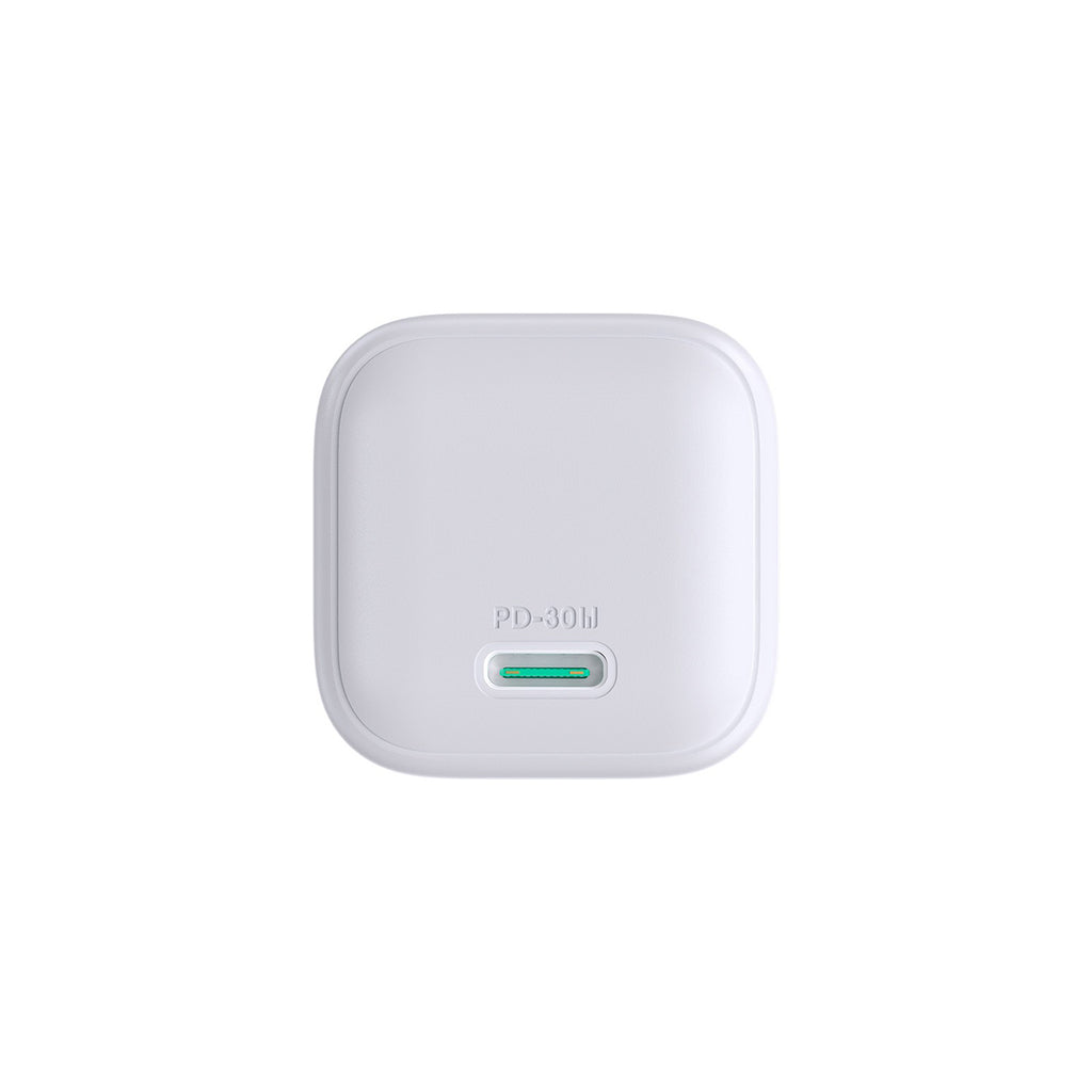 Joyroom JR-TCG15 Mini 30W GaN USB-C sieninis įkroviklis - baltas