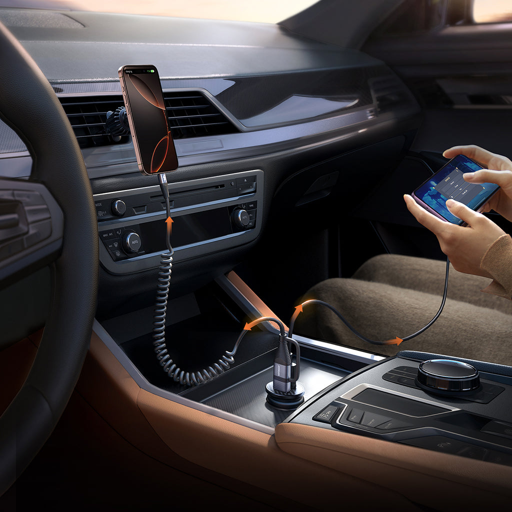 Joyroom JR-CCN16 Mini 15W automobilinis įkroviklis - juodas