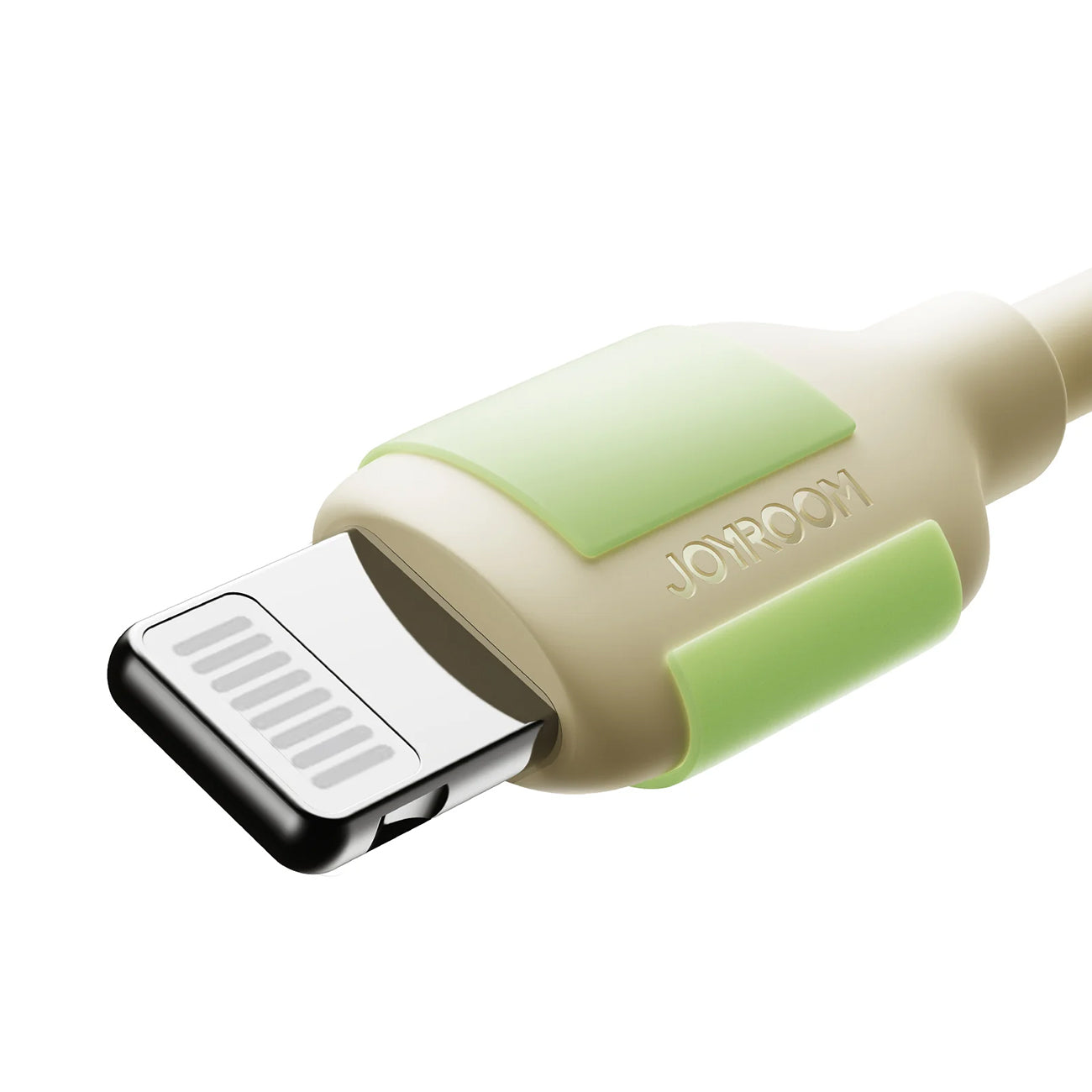 Joyroom S-A53 30W USB-C - Lightning laidas su fluorescenciniu antgaliu 2m - smėlinis