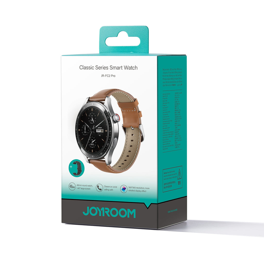 Joyroom Classic Series JR-FC2 Pro išmanusis laikrodis su skambučių atsiliepimo funkcija – sidabrinės spalvos -- Joyroom...