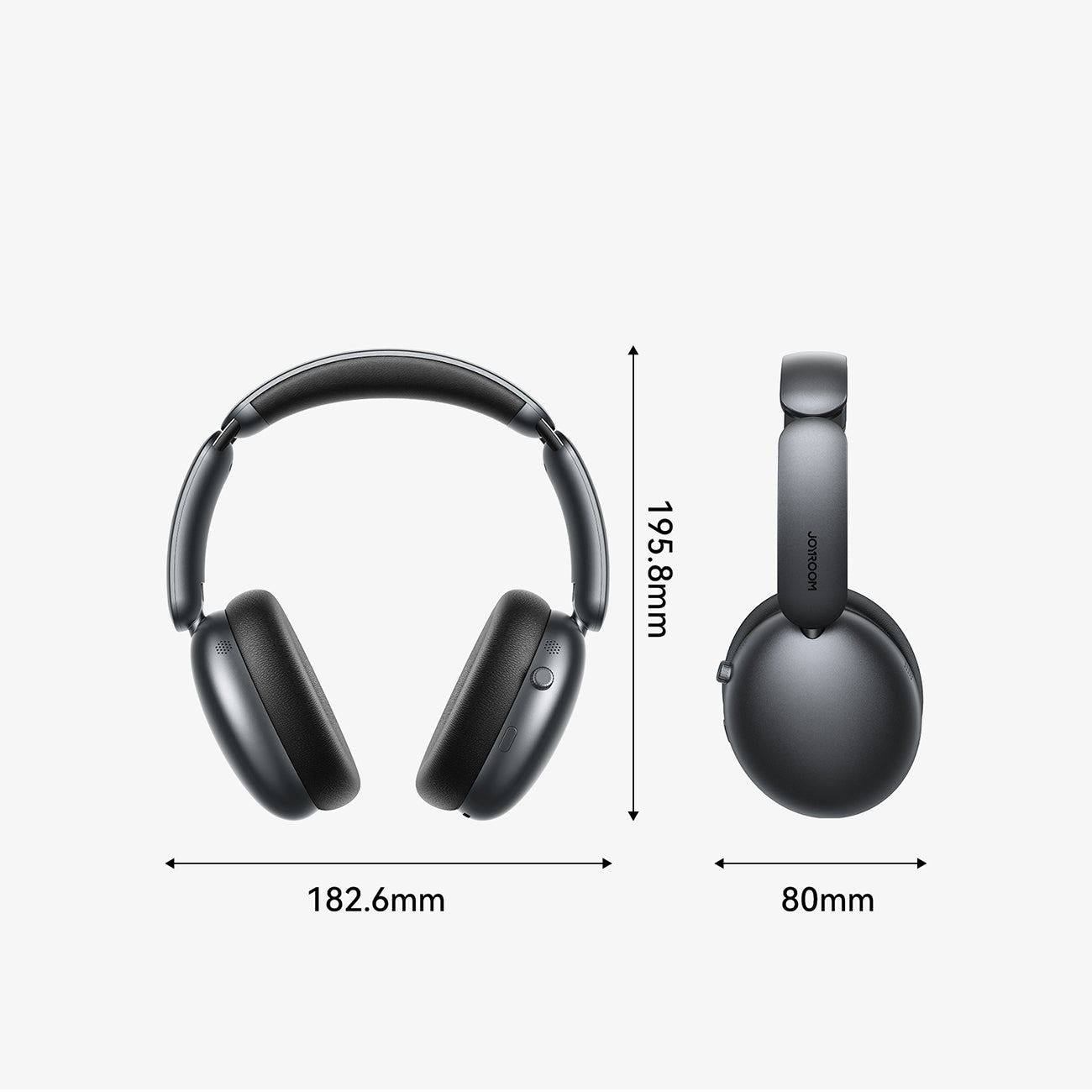 Joyroom J-Head serijos JR-JH1 belaidės ausinės su ANC Bluetooth - juodos