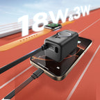 Joyroom išorinė baterija JR-W13 5000mAh belaidė Apple Watch + USB-C ir Lightning - juoda