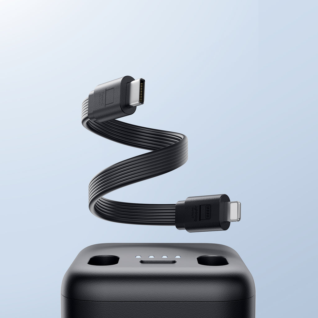 Joyroom išorinė baterija JR-W13 5000mAh belaidė Apple Watch + USB-C ir Lightning - juoda
