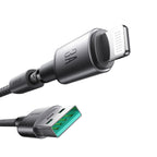 Joyroom S-A50 Unlimited Series 3A USB-A - Lightning laidas su magnetiniu organizatoriumi 1.2m - pilkas