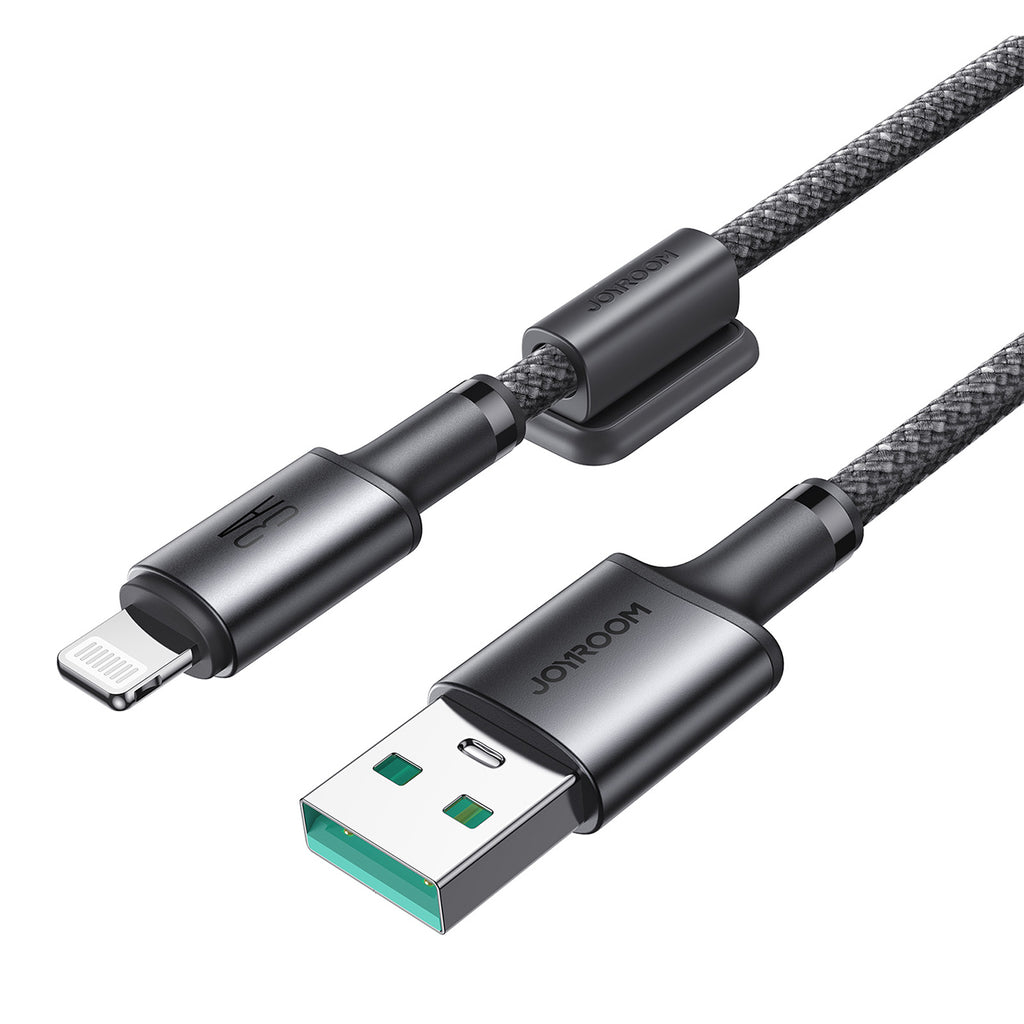 Joyroom S-A50 Unlimited Series 3A USB-A - Lightning laidas su magnetiniu organizatoriumi 1.2m - pilkas