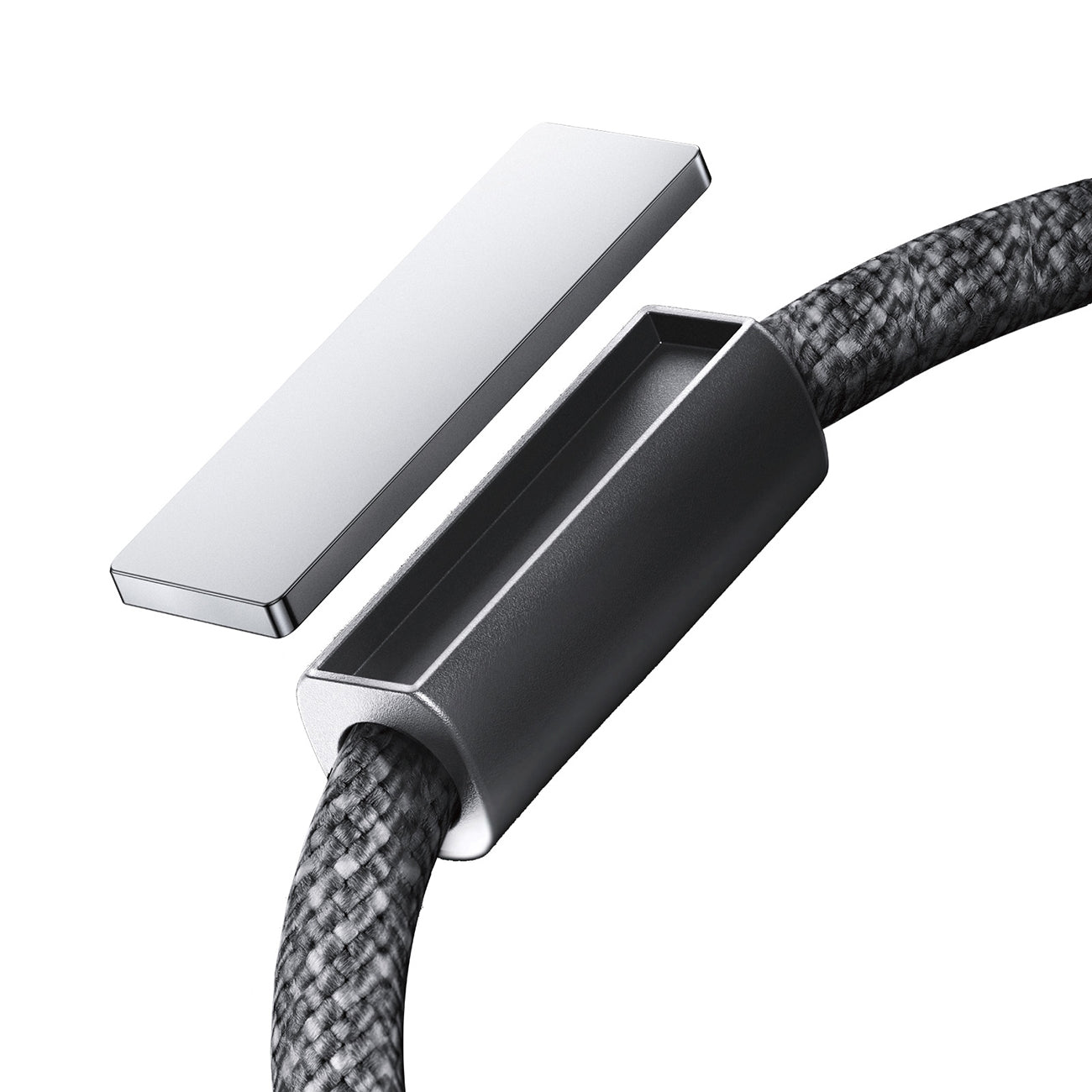 Joyroom S-A50 Unlimited Series 3A USB-A - USB-C laidas su magnetiniu organizatoriumi 1.2m - pilkas