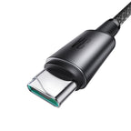 Joyroom S-A50 Unlimited Series 3A USB-A - USB-C laidas su magnetiniu organizatoriumi 1.2m - pilkas