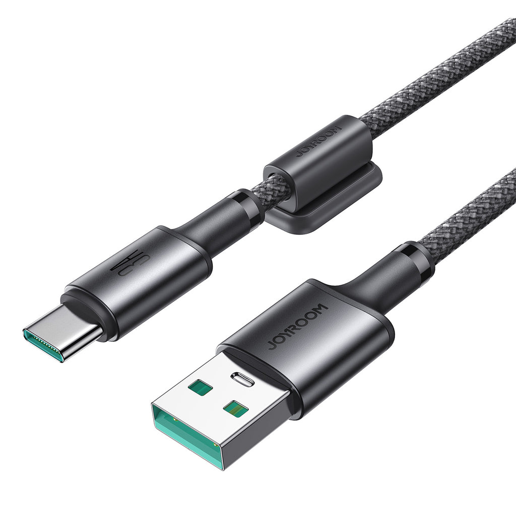 Joyroom S-A50 Unlimited Series 3A USB-A - USB-C laidas su magnetiniu organizatoriumi 1.2m - pilkas