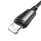 Joyroom S-A50 Unlimited Series 30W USB-C - Lightning laidas su magnetiniu organizatoriumi 1.2m - pilkas