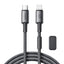 Joyroom S-A50 Unlimited Series 30W USB-C - Lightning laidas su magnetiniu organizatoriumi 1.2m - pilkas