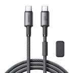 Joyroom S-A50 Unlimited Series 60W USB-C - USB-C laidas su magnetiniu organizatoriumi 1.2m - pilkas -- Cell phone cables