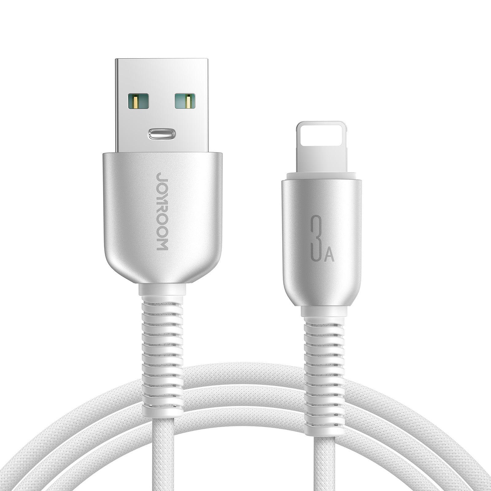 Joyroom S-A51 Cutting-Edge Series 3A USB-A - Lightning laidas 1.2m - šviesiai pilkas