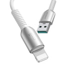 Joyroom S-A51 Cutting-Edge Series 3A USB-A - Lightning laidas 1.2m - šviesiai pilkas