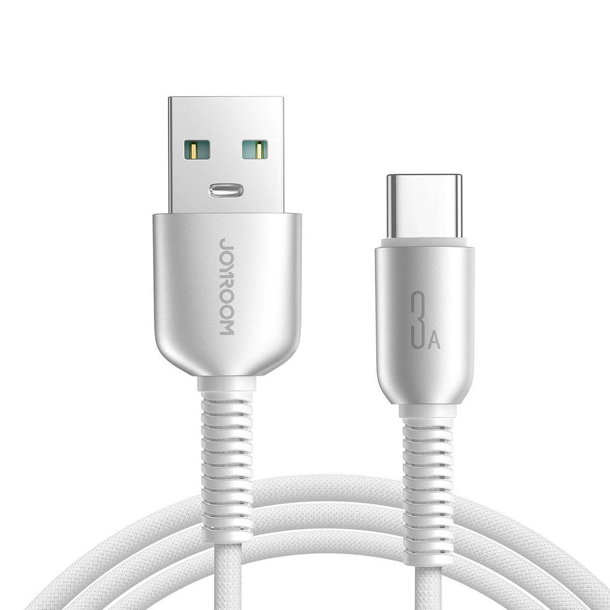 Joyroom S-A51 Cutting-Edge Series 3A USB-A - USB-C laidas 1.2m - šviesiai pilkas