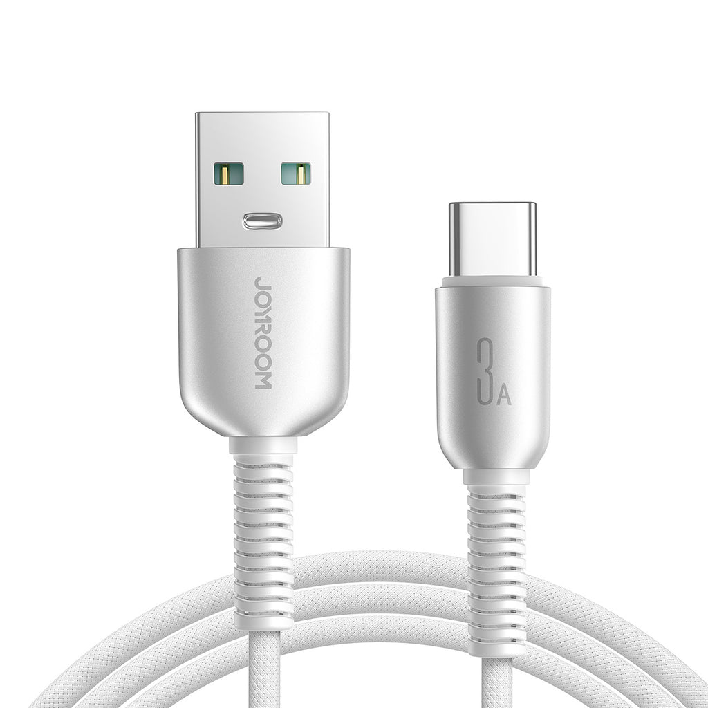 Joyroom S-A51 Cutting-Edge Series 3A USB-A - USB-C laidas 1.2m - šviesiai pilkas