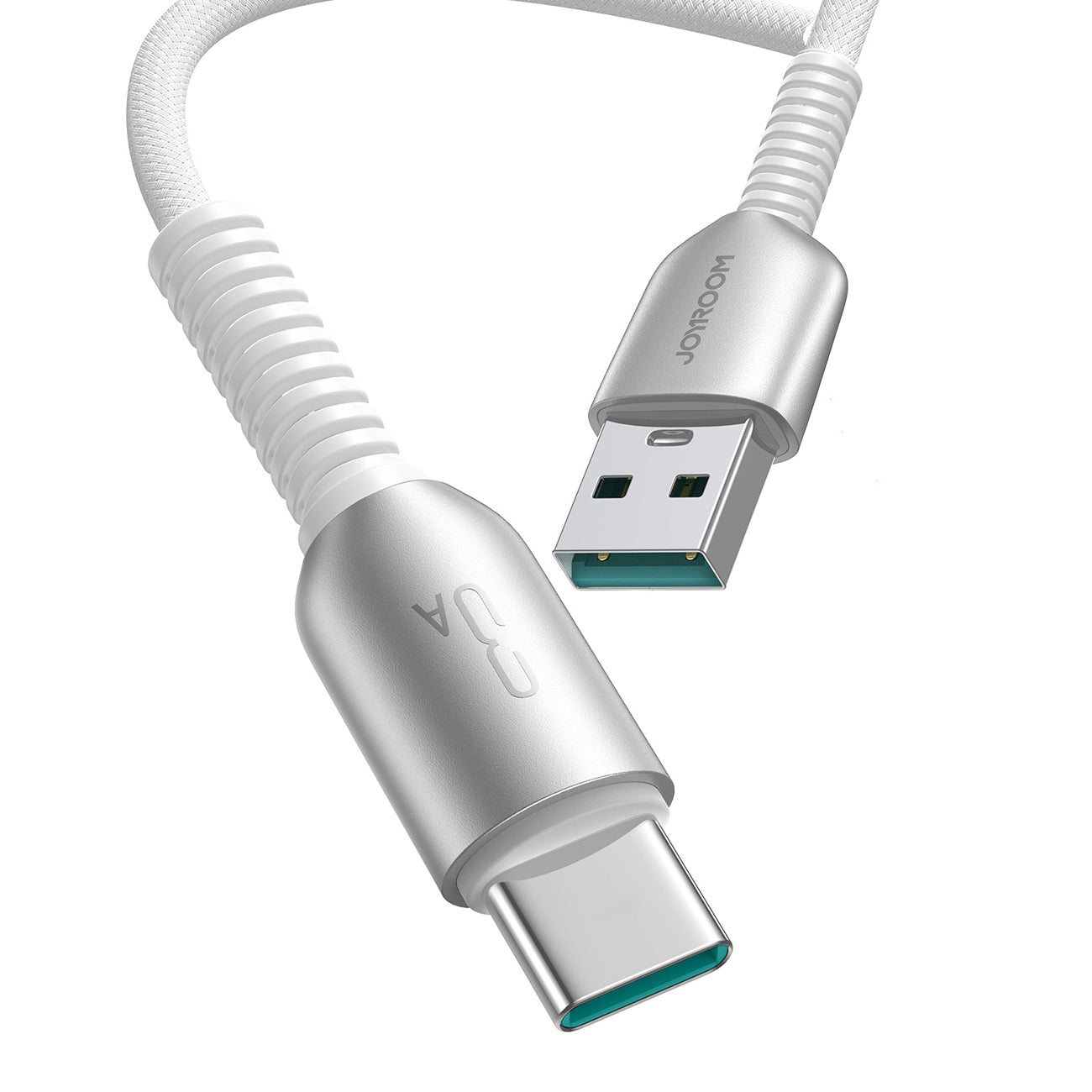 Joyroom S-A51 Cutting-Edge Series 3A USB-A - USB-C laidas 1.2m - šviesiai pilkas