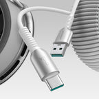 Joyroom S-A51 Cutting-Edge Series 3A USB-A - USB-C laidas 1.2m - šviesiai pilkas