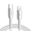 Joyroom S-A51 Cutting-Edge Series 30W USB-C - Lightning laidas 1.2m - šviesiai pilkas