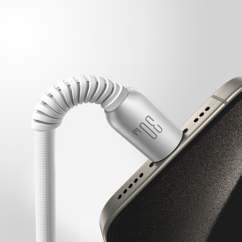 Joyroom S-A51 Cutting-Edge Series 30W USB-C - Lightning laidas 1.2m - šviesiai pilkas