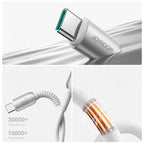Joyroom S-A51 Cutting-Edge Series 60W USB-C - USB-C laidas 1.2m - šviesiai pilkas