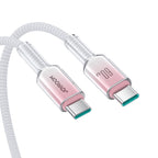 Joyroom S-A42 Crystal-Clear Series 60W USB-C - USB-C laidas 1.2m - baltas