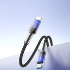 Joyroom S-A42 Crystal-Clear Series 30W USB-C - Lightning laidas 1.2m - juodas