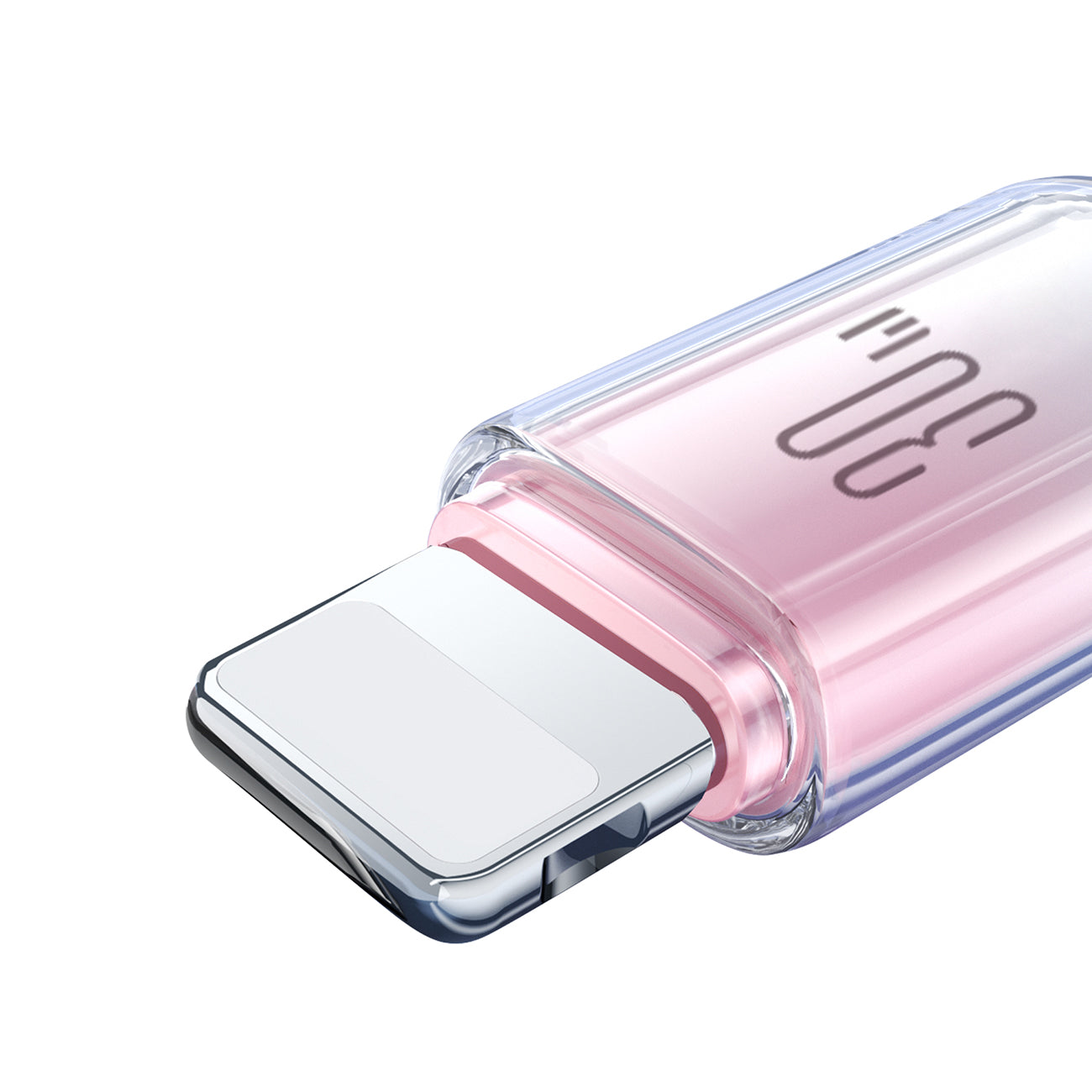 Joyroom S-A42 Crystal-Clear Series 30W USB-C - Lightning laidas 1.2m - baltas