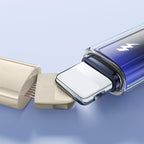 Joyroom S-A42 Crystal-Clear Series 3A USB-A - Lightning laidas 1.2m - juodas