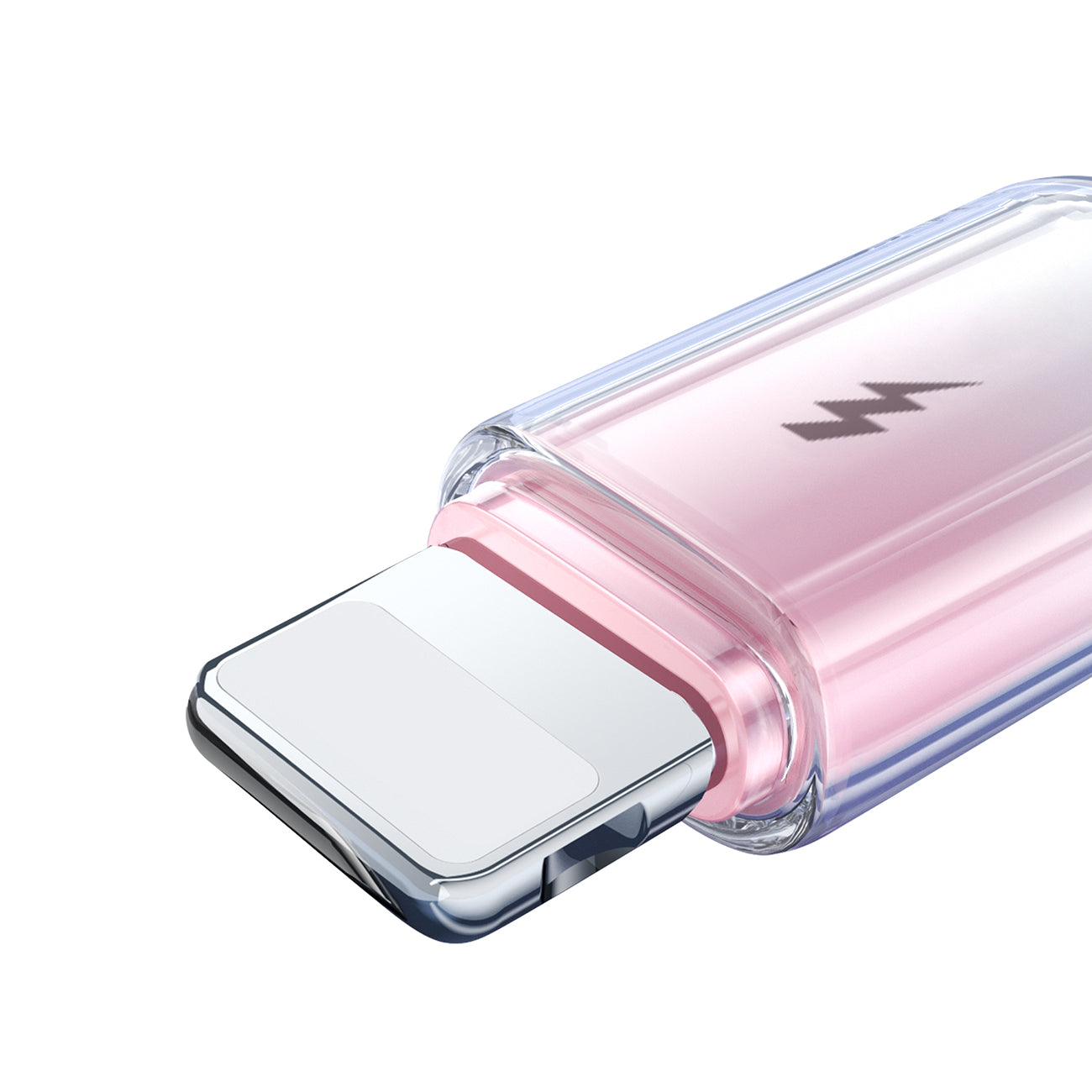 Joyroom S-A42 Crystal-Clear Series 3A USB-A - Lightning laidas 1.2m - baltas