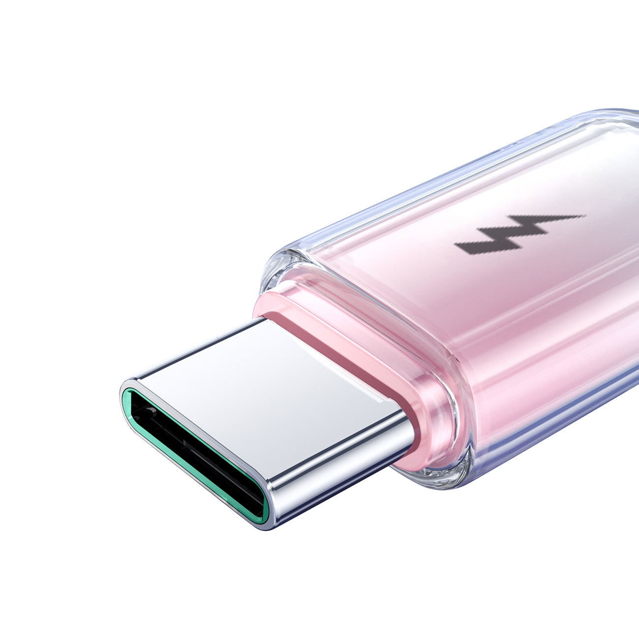 Joyroom S-A42 Crystal-Clear Series 3A USB-A - USB-C laidas 1.2m - baltas
