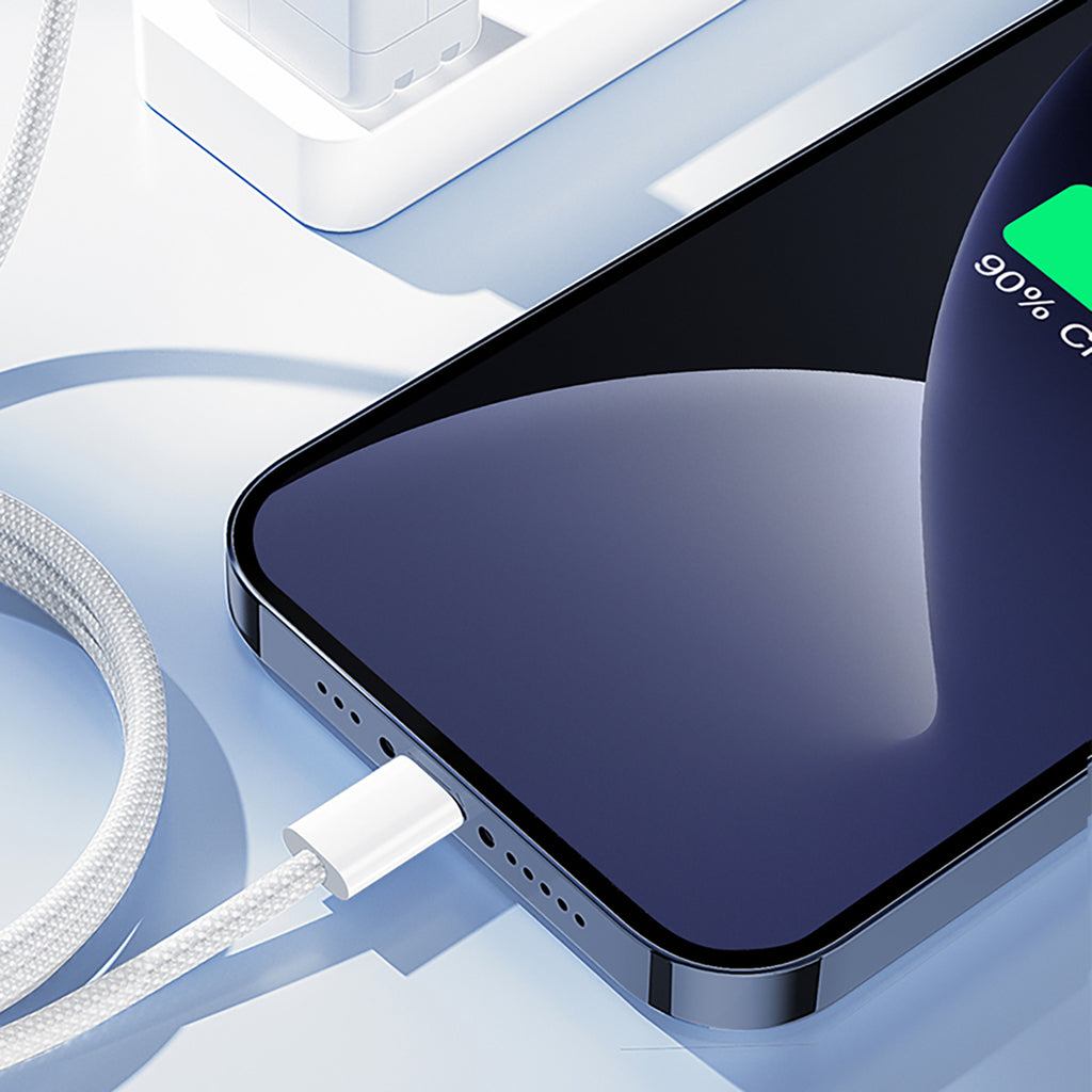 Joyroom S-A45 Ben Series 30W laidas (USB-C - Lightning) pintas 1m - baltas
