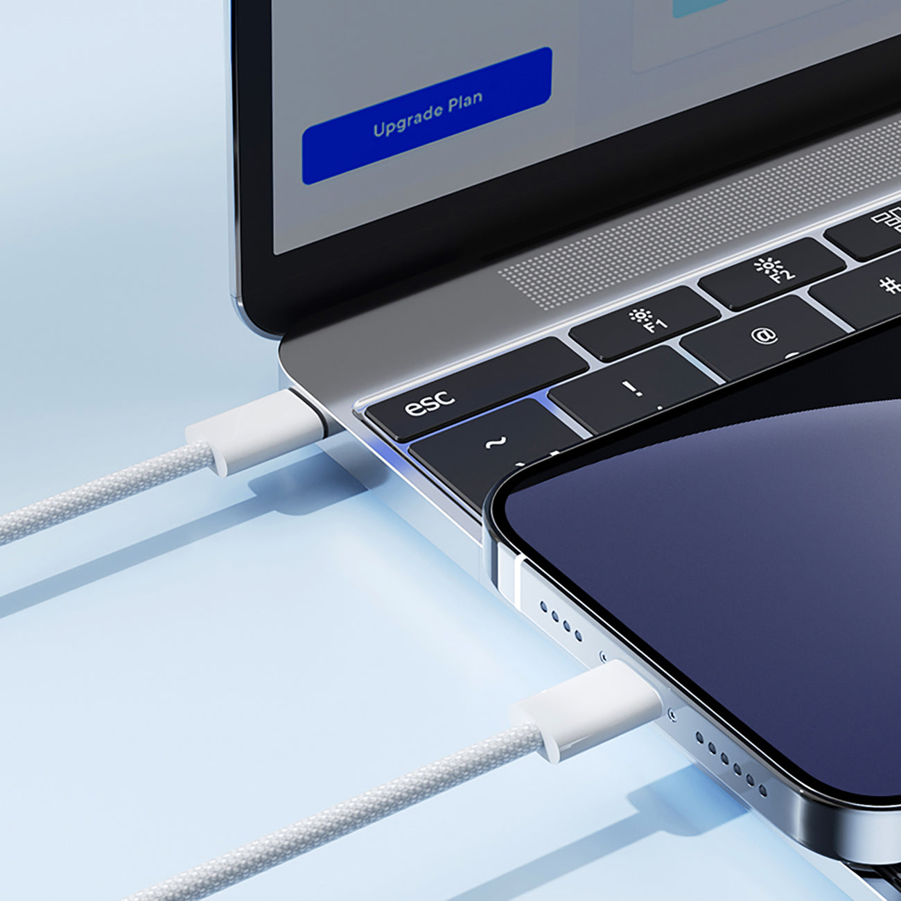 Joyroom S-A45 Ben Series 30W laidas (USB-C - Lightning) pintas 1m - baltas