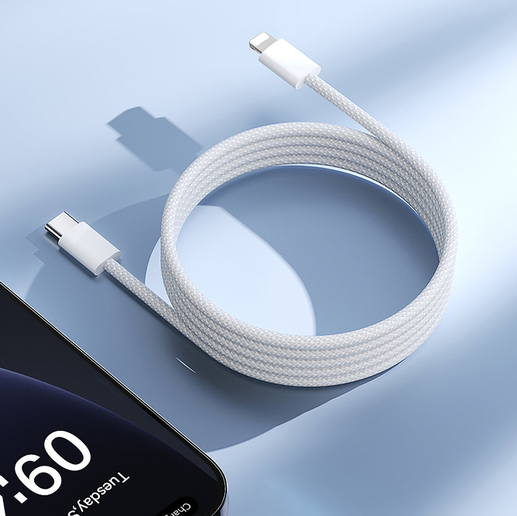 Joyroom S-A45 Ben Series 30W laidas (USB-C - Lightning) pintas 1m - baltas