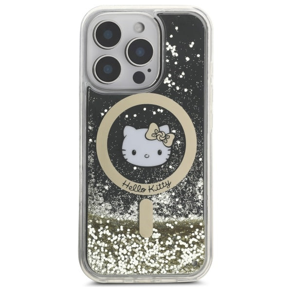 Hello Kitty MagSafe dėklas iPhone 16 Pro – auksinis